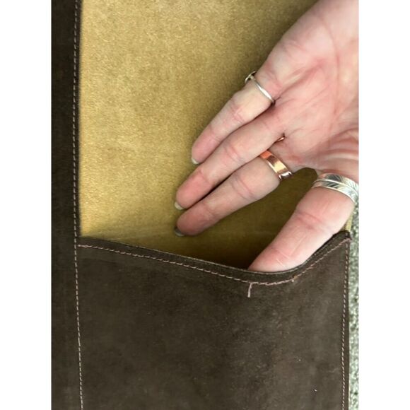 VINTAGE 60's EXCELSIOR Genuine Leather Spain Vest w Tassels Brown Tan Size Med - Picture 6 of 15